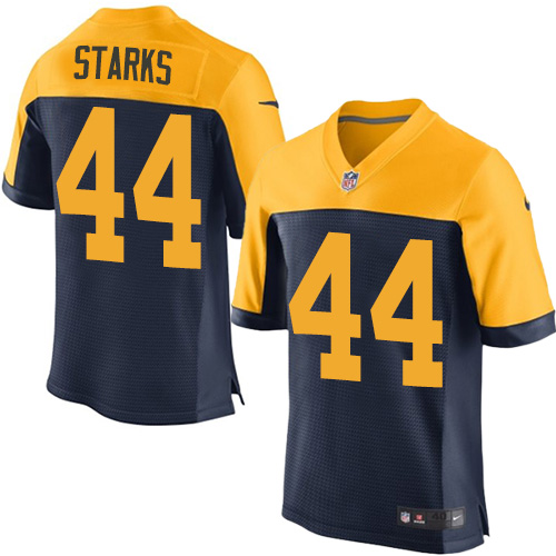 Men's Elite James Starks Nike Jersey Navy Blue Alternate - #44 NFL Green Bay Packers